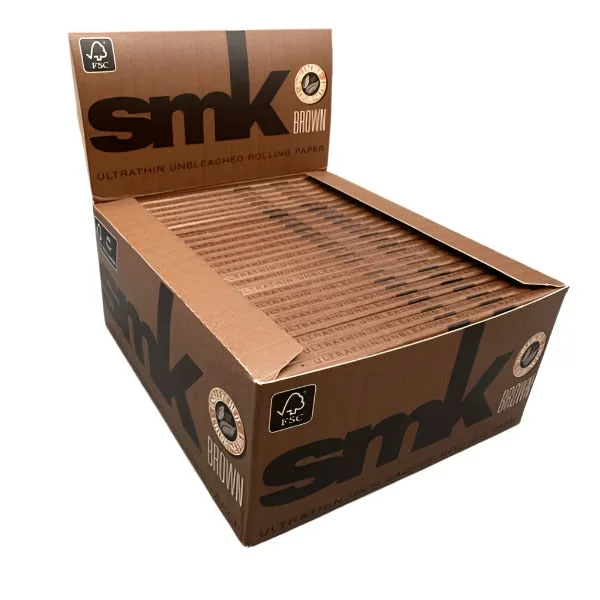 SMK KING SIZE BROWN ROLLING PAPERS 50 CT BOX *** CLOSEOUT ***