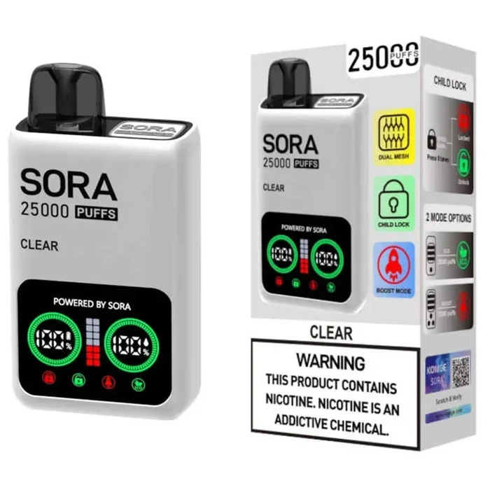 SORA CLEAR 5% 25000 PUFFS