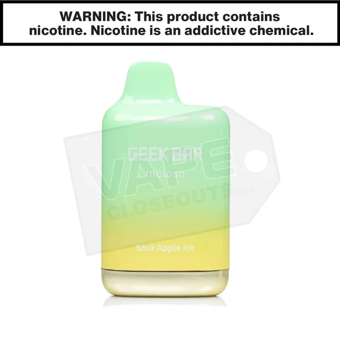 Sour Apple Ice Geek Bar Meloso Max Disposable Vape