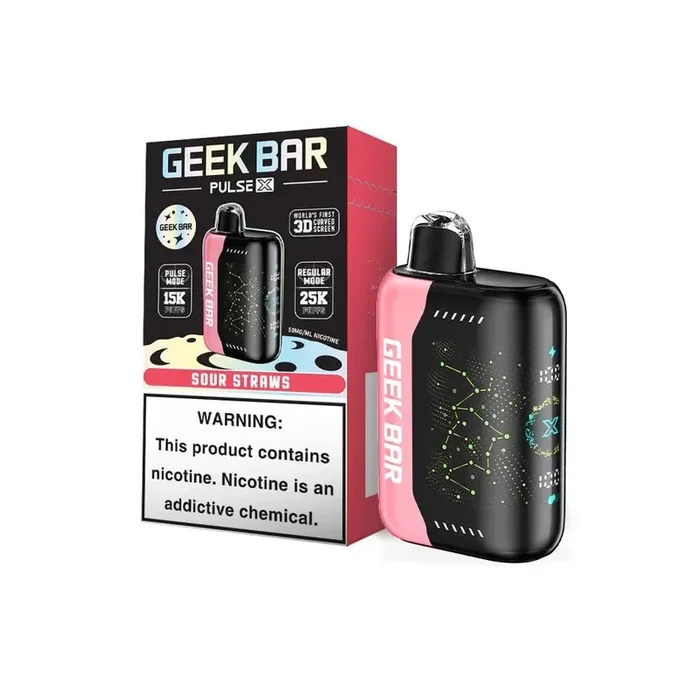 Sour Straws Geek Bar Pulse X 25K Disposable Vape