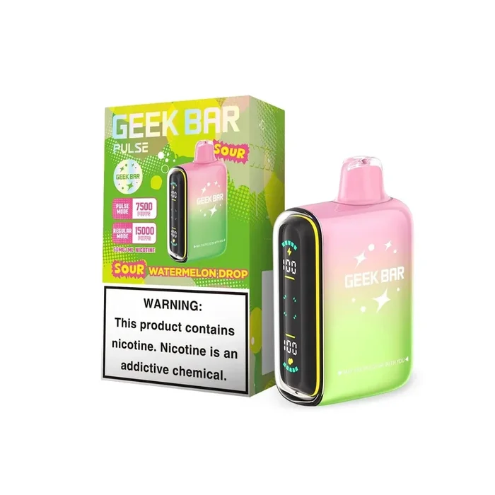 Sour Watermelon Drop Geek Bar Pulse Disposable Vape 15K