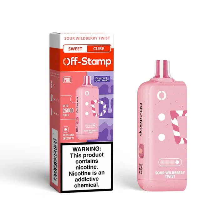 Sour Wildberry Twist – Off-Stamp Sweet Cube 25K Disposable Pod