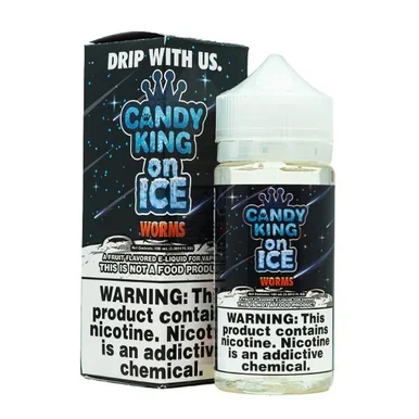Sour Worms on Ice Candy King 100mL