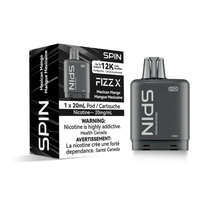 Spin Fizz X Pod 12000 Puffs Vape – Mexican Mango