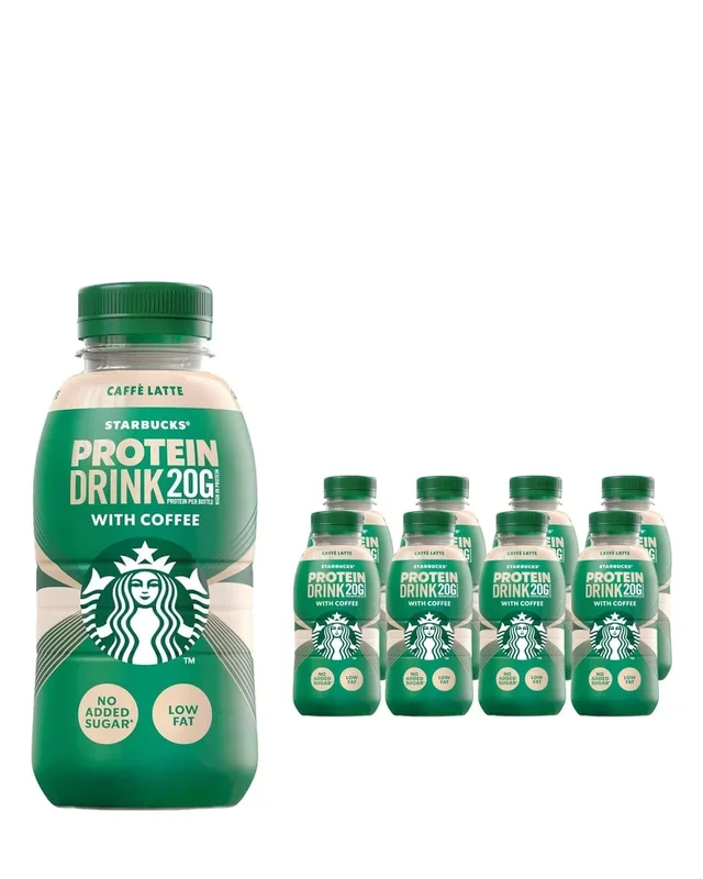 Starbucks Protein Drink with Coffee Caffe Latte Multipack, 8 x 330 ml