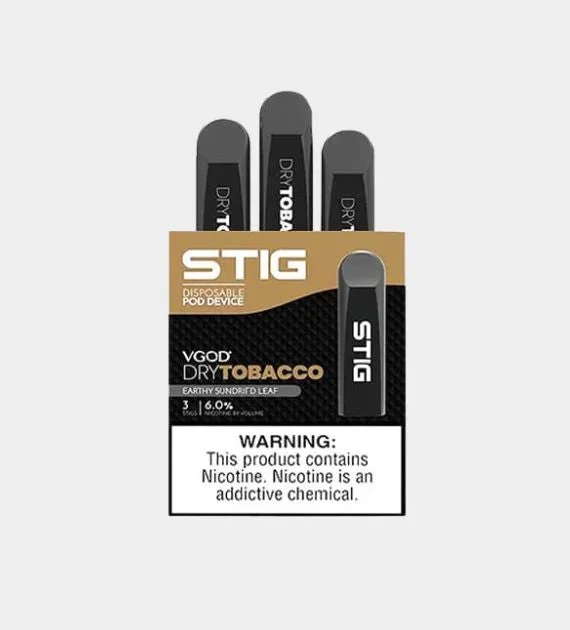 Stig Disposible Pod System – Dry Tobacco – 10 Count