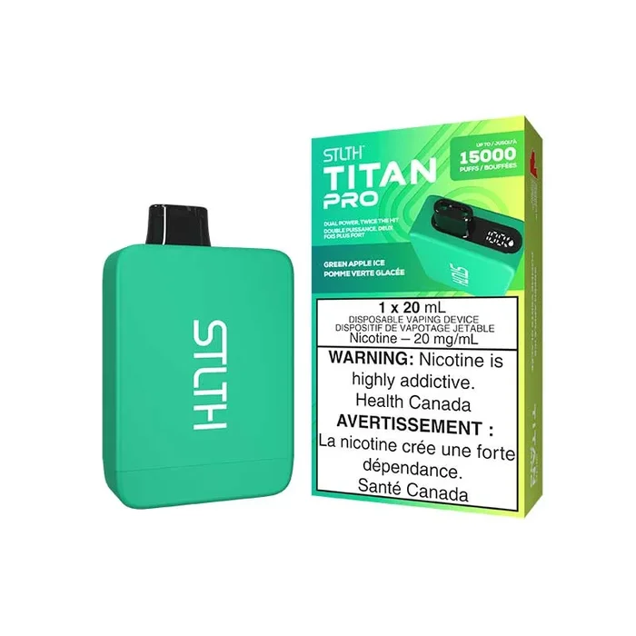 STLTH Titan PRO Disposable – Green Apple Ice
