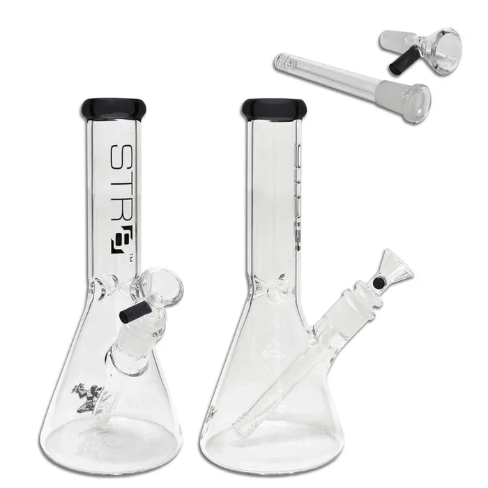 STR8 12 ” Water Bubbler Beaker W/ Ice Catcher – Various Colors – (1 Count)