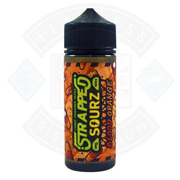 Strapped Sourz- Blood Orange 0mg 100ml Shortfill