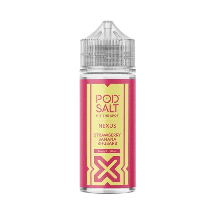Strawberry Banana Rhubarb 100ml Shortfill e-Liquid by Pod Salt Nexus