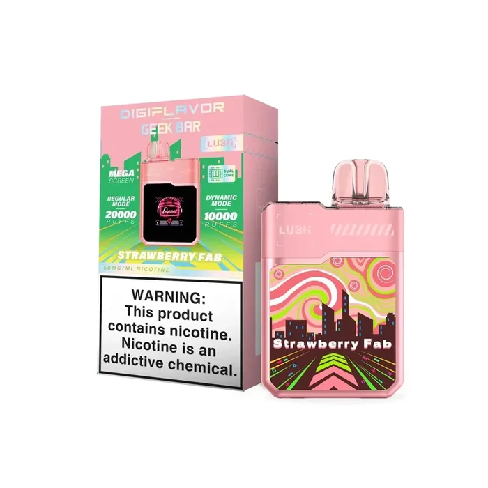 Strawberry Fab – Geek Bar Digiflavor Lush 20k Disposable Vape
