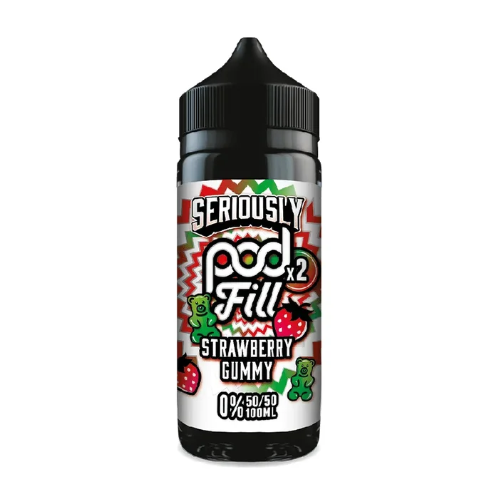 Strawberry Gummy Seriously Pod Fill x2 100ml by Doozy