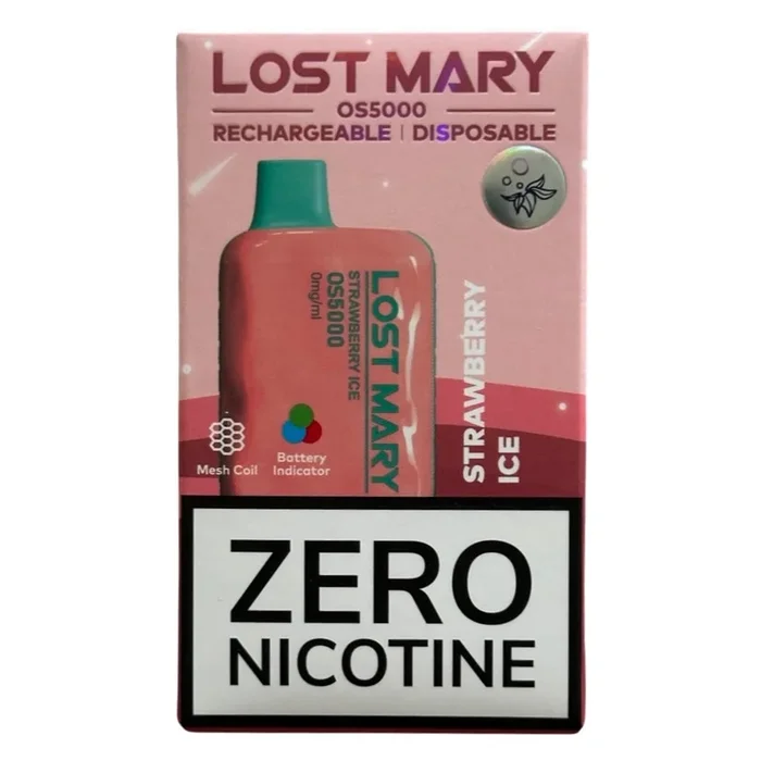 Strawberry Ice – Lost Mary OS5000 – Zero nicotine