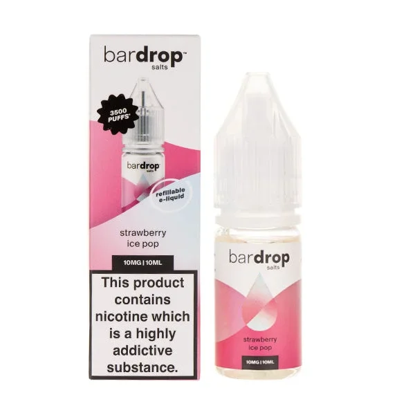 Strawberry Ice Pop Nic Salt E-Liquid by Bar Drop