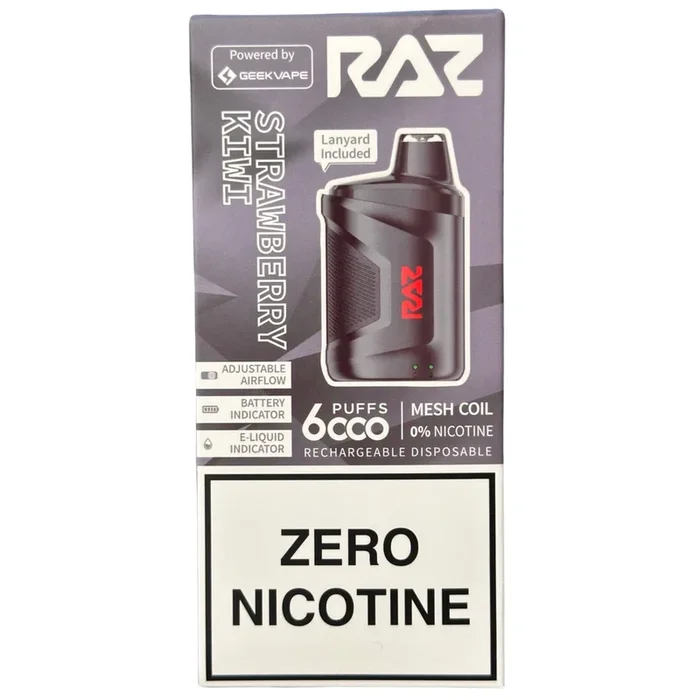 Strawberry Kiwi – RAZ CA6000 – Zero Nicotine