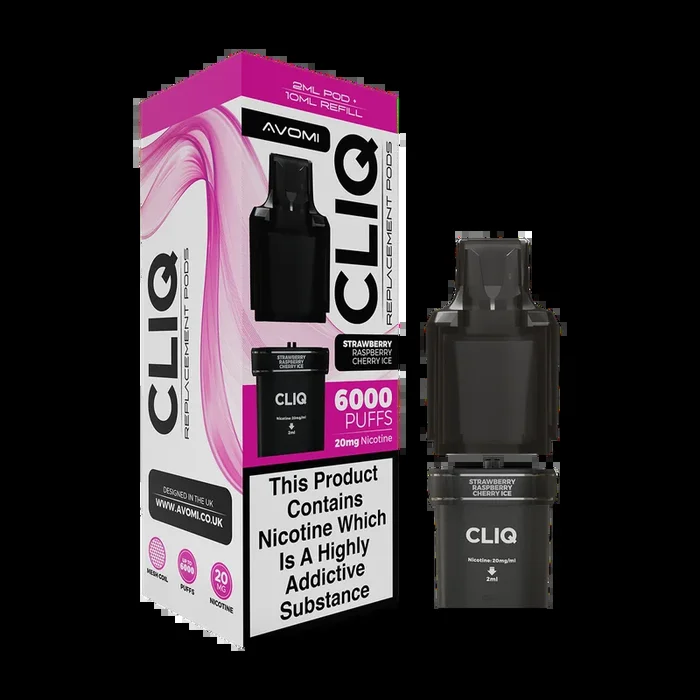 Strawberry Raspberry Cherry Avomi Cliq 6000 Refill Pack