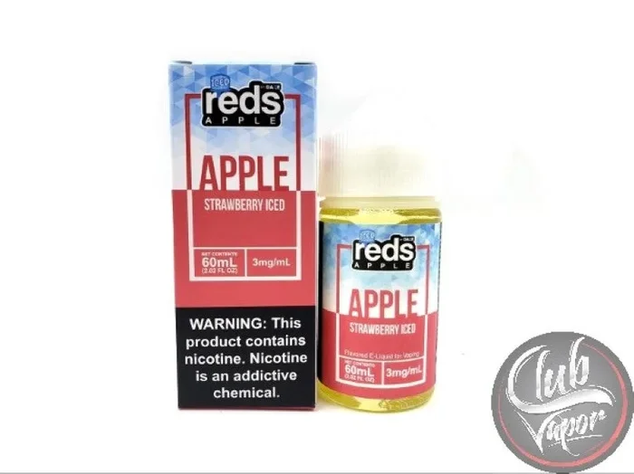 Strawberry Red’s Apple ICED E Juice by 7 Daze 60mL