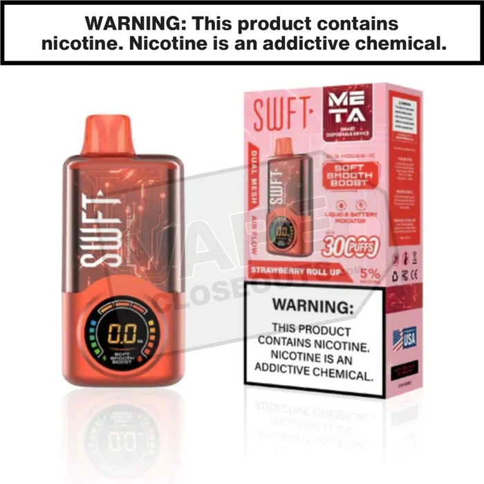 Strawberry Roll Up SWFT Meta 30K Disposable Vape