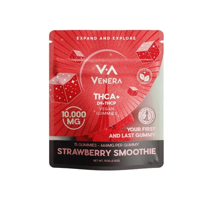 Strawberry Smoothie – Venera THCA Gummies 10000MG