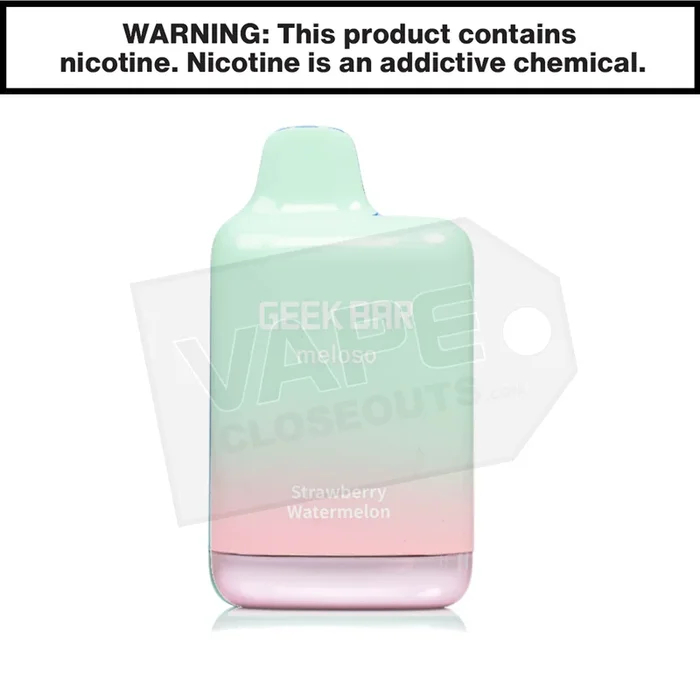 Strawberry Watermelon Geek Bar Meloso Max Disposable Vape