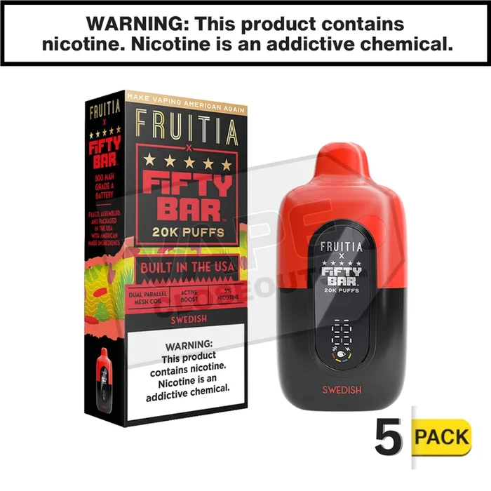 Swedish Fifty Bar Fruitia 20K Disposable Vape