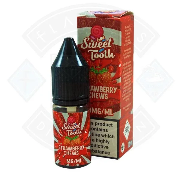 Sweet Tooth Salts Strawberry Chews 10ml 11mg E-Liquid