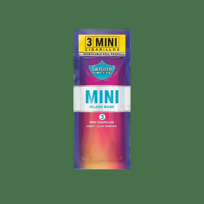 Swisher Sweets Mini Cigarillos Island Bash 3 Pack of 15 (45 Count)