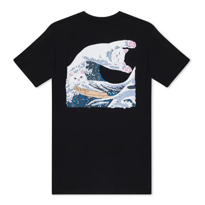The Great Wave Of Nerm Tee (Black)