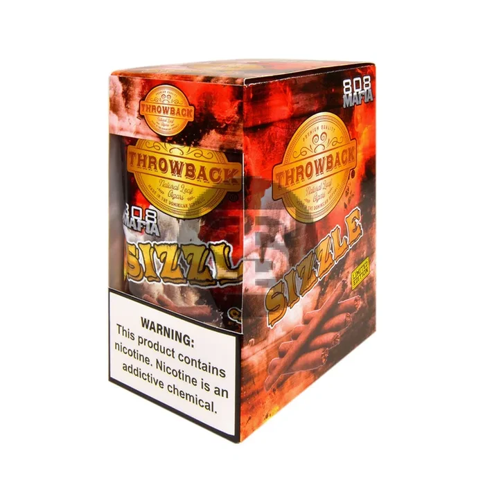 Throwback Sizzle Cigars, 8 packs of 5