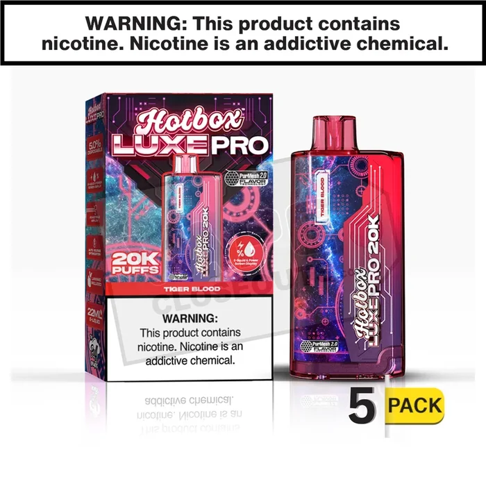 Tiger Blood Hotbox Luxe Pro 20K Disposable Vape