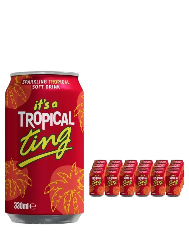 Ting Tropical Can Pack of 24, 330 ml Each