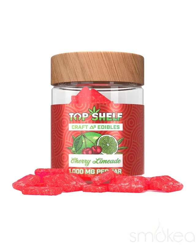 Top Shelf Hemp 1000mg Delta 8 Craft Gummies – Cherry Limeade