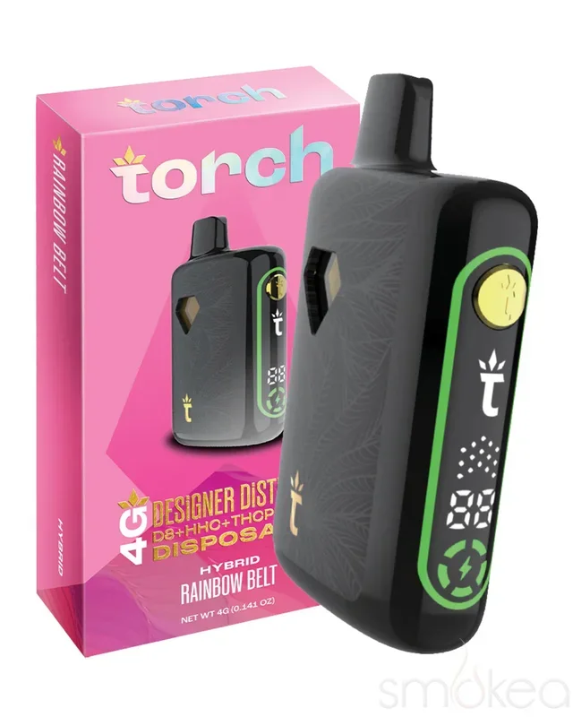 Torch 4g Designer Distillate Vape – Rainbow Belt