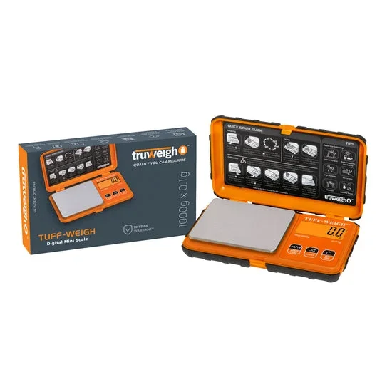 Truweigh Tuff-Weigh Scale 1000g x 0.1g Orange/Black