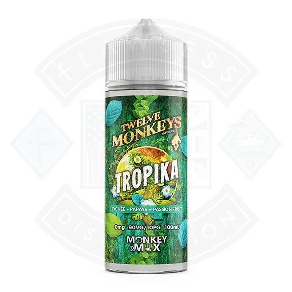 Twelve Monkeys Tropika 0mg 100ml Shortfill