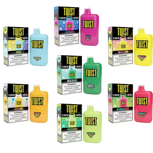 Twist Disposable 6000 Puffs 15mL 50mg | MOQ 10