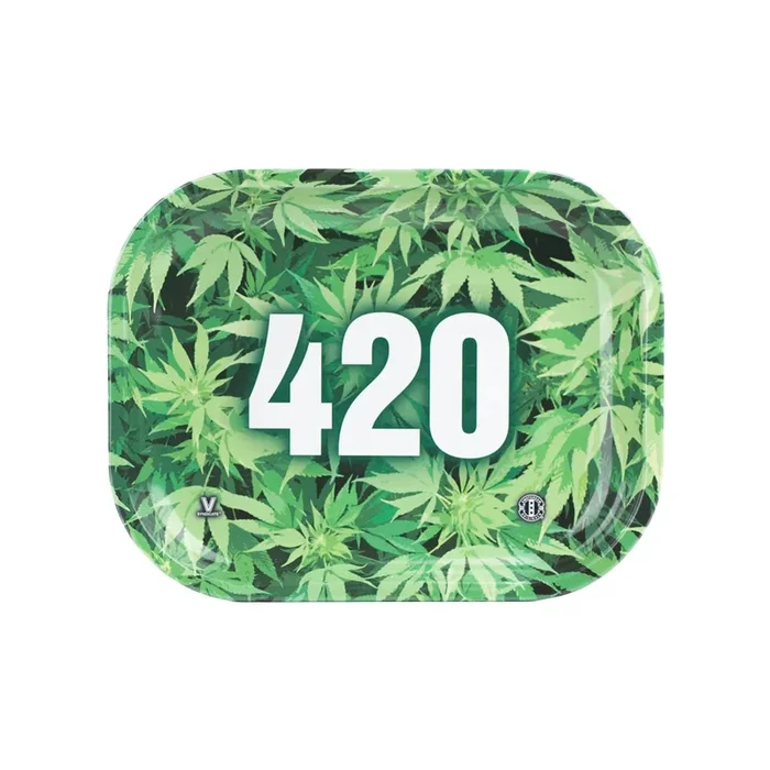 V Syndicate 420 Green Metal Rollin’ Tray