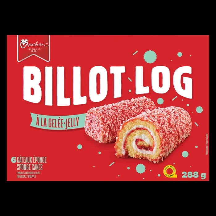 Vachon Jelly Billet Log Sponge Cakes 6pk. – 288g
