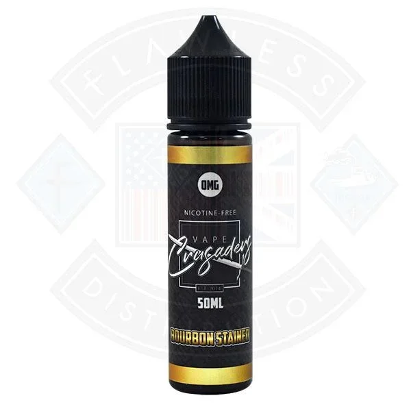Vape Crusaders – Bourbon Stained 0mg 50ml Shortfill