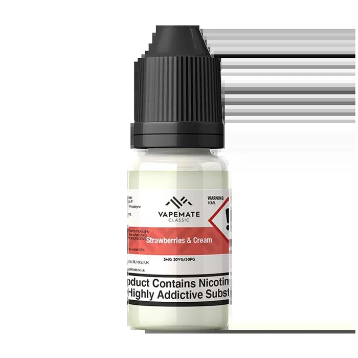 Vapemate Classic Strawberries & Cream 10ml