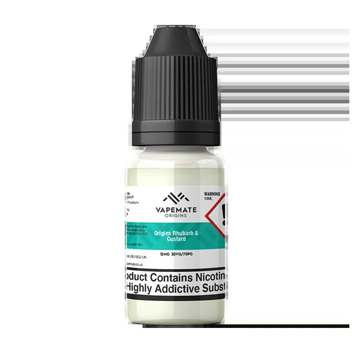 Vapemate Origins Rhubarb & Custard 10ml