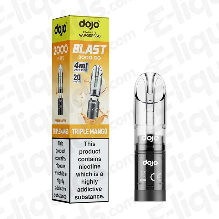 Vaporesso Dojo Blast 2000 Go Triple Mango Prefilled Pod