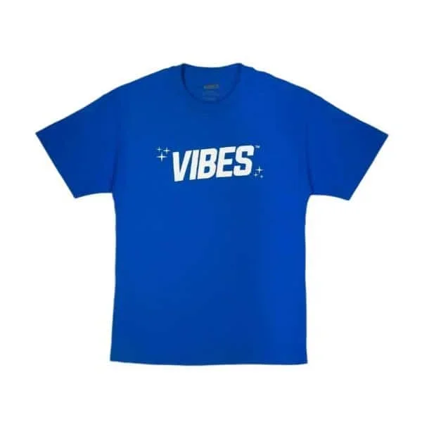 VIBES Blue With White Logo T-Shirt X-Large