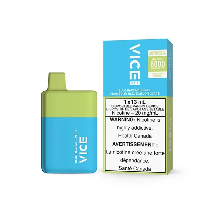 VICE BOX 6000 Puffs Disposable – Blue Razz Melon Ice
