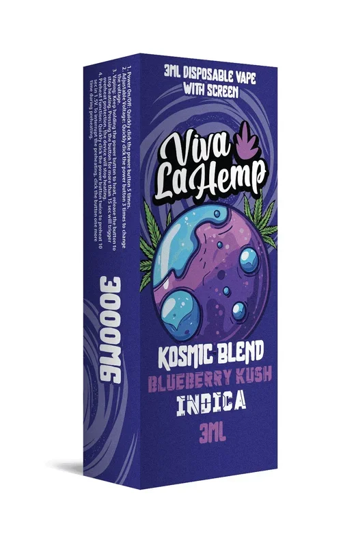 Viva La Hemp Kosmic Blend Disposable 3G – Blueberry Kush