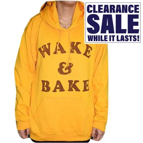 Wake & Bake – Gold Hoodie – Various Sizes – (1 Count)
