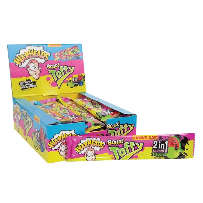 Warheads Laffy Taffy 2in1 Bar 42g