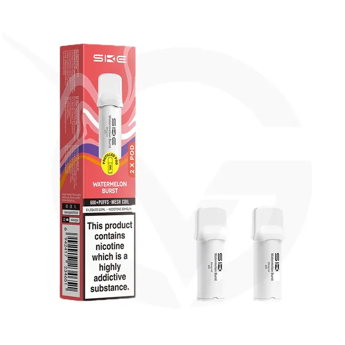 Watermelon Burst Crystal 600 Pro Prefilled Pods by SKE