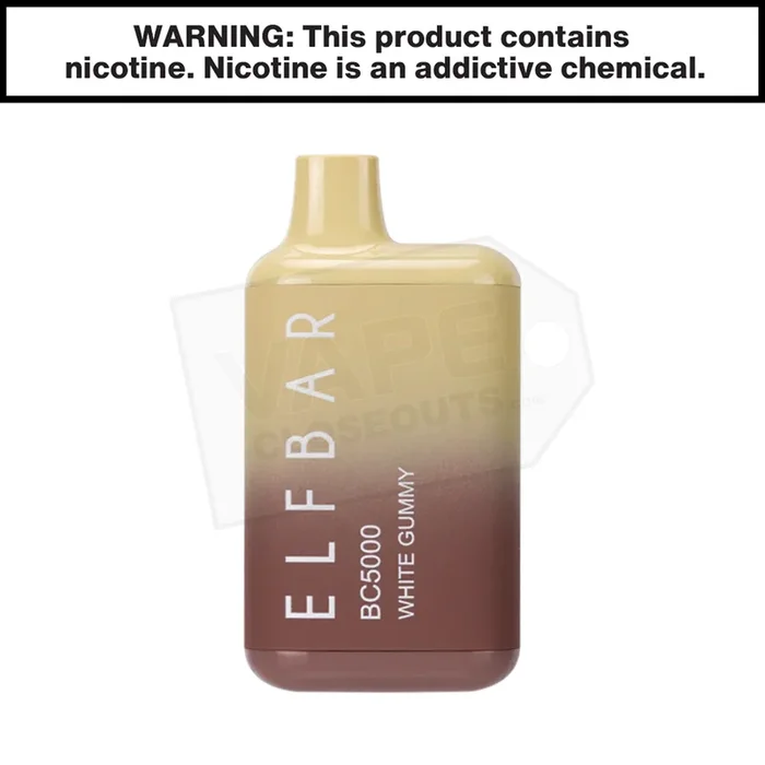 White Gummy ELF BAR BC5000 EBDesign