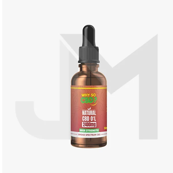 Why So CBD? 2400mg Broad-Spectrum CBD Natural Oil – 50ml